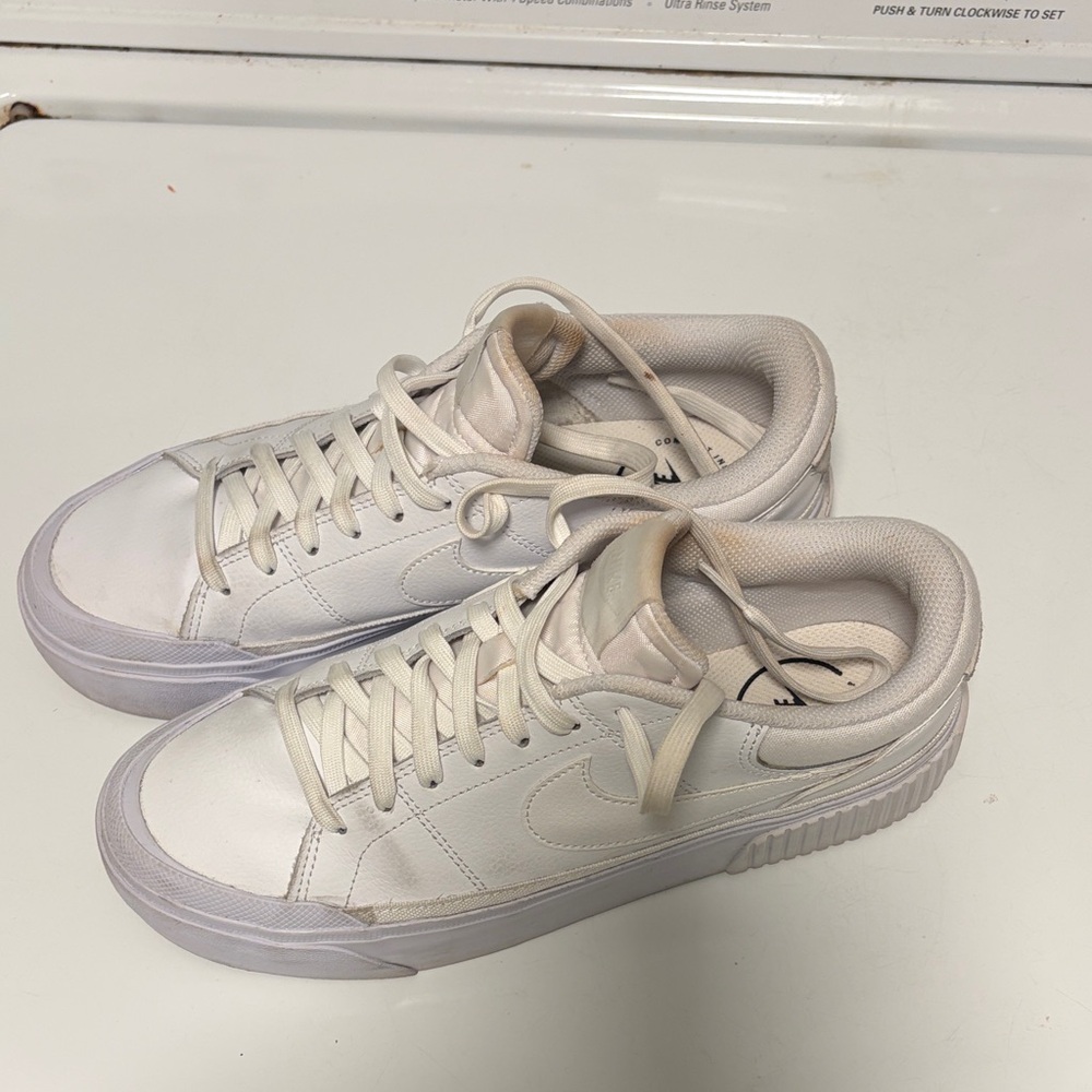 Nike White Low-Top Athletic Sneakers